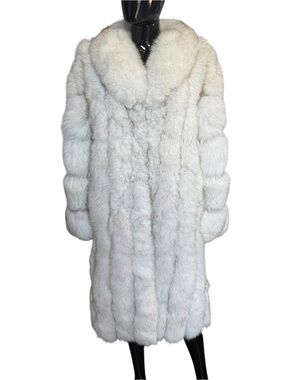 Saga furs Luxurious blue fox Full-Length Fur Coat
